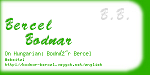 bercel bodnar business card